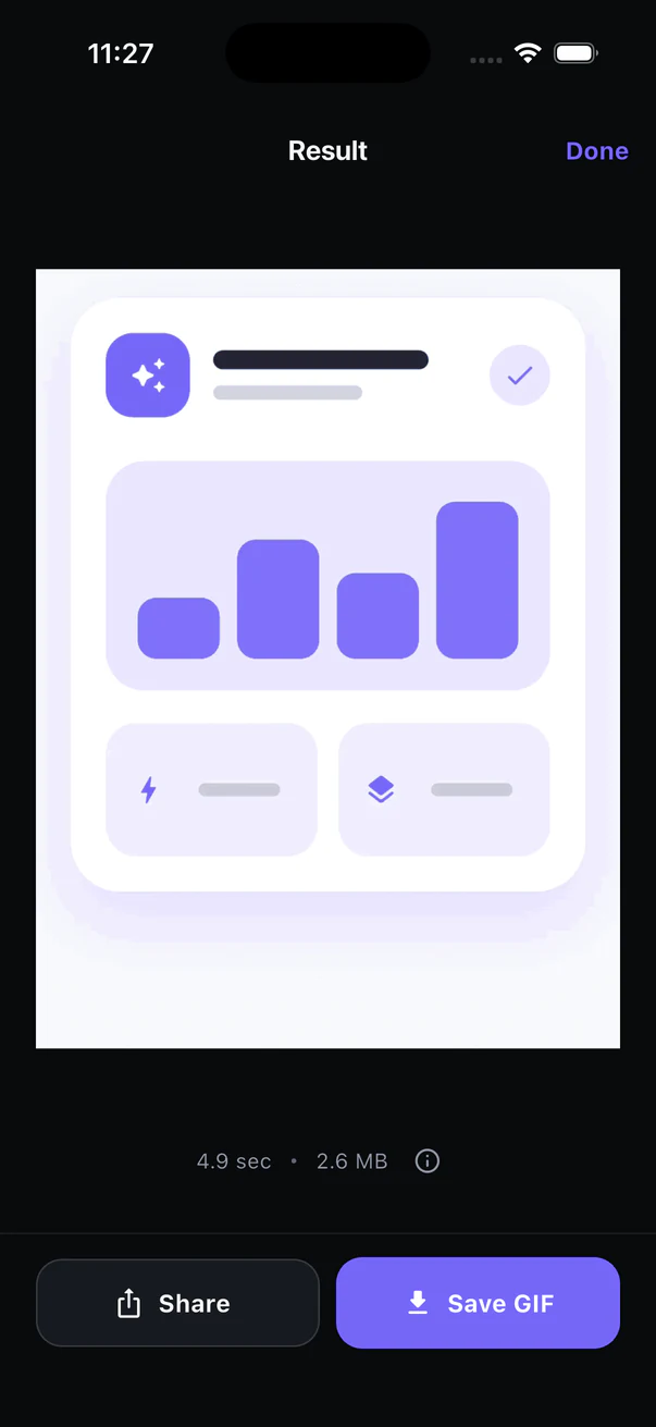 Finished GIF preview in ScreenGIF